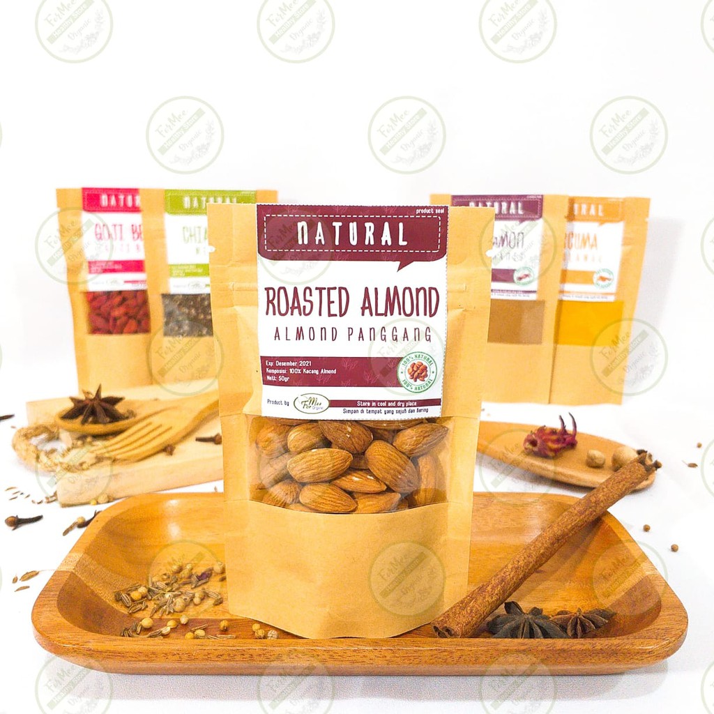 

Kacang Almond Panggang / Roasted Almond / Kualitas Premium / JSR