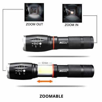 Paket Senter LED TaffLED Torch Cree XM-L T6 8000 Lumens E17 CNS