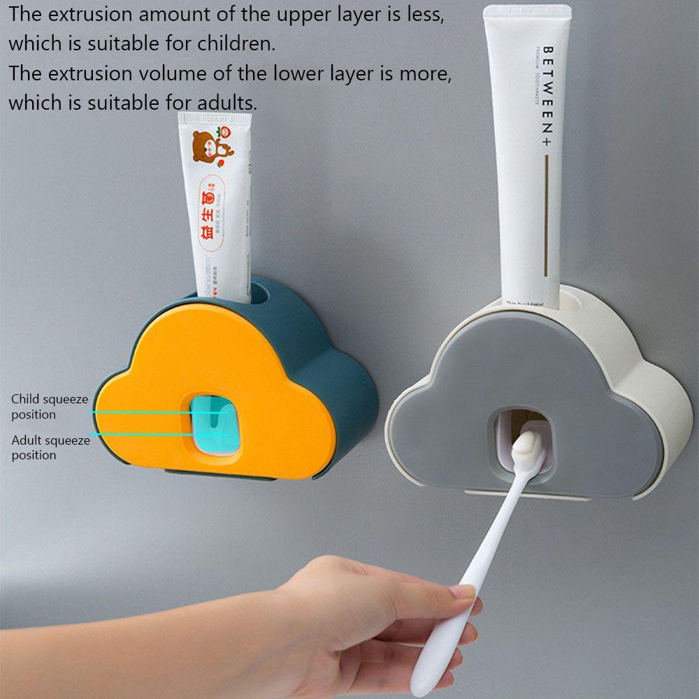 Populer Dispenser Odol Otomatis Multicolor Wall Suction Tempat Pasta Gigi Tempel Dinding