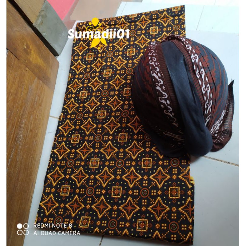 Set Jarik+blangkon jogja