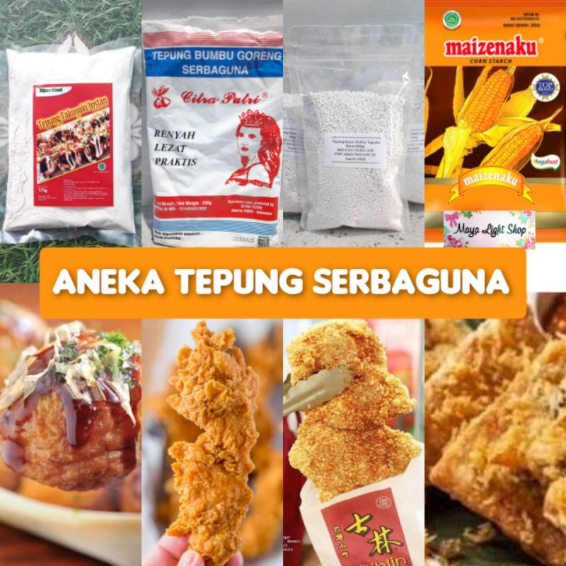 Tepung Takoyaki tepung kasar shihlin tepung premix crispy chicken tepung maizena maizenaku corn starch murah