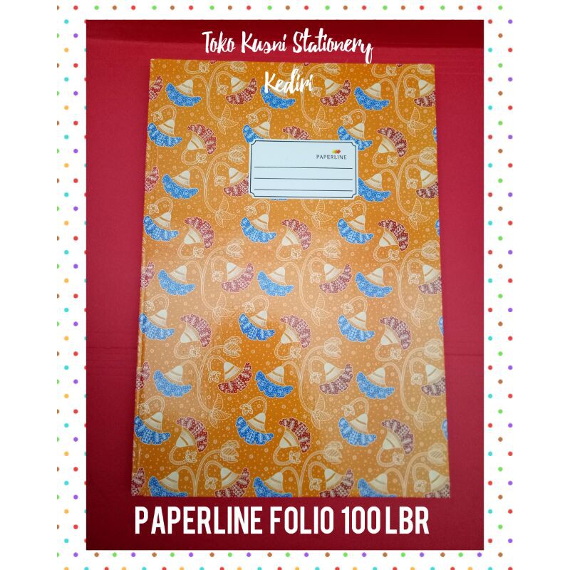 

BUKU HARD COVER PAPERLINE FOLIO 100 LEMBAR