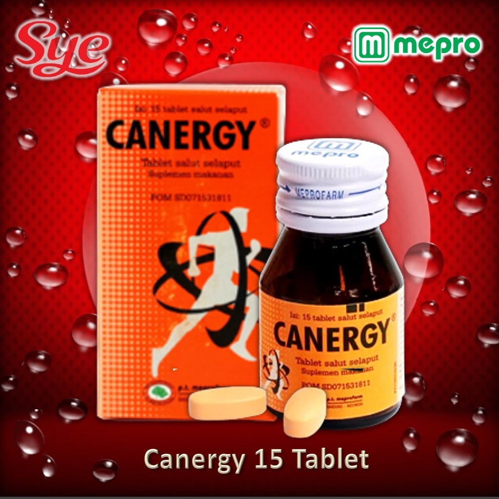 BPOM CANERGY OBAT PELANGSING DIET ISI 15 TABLET / PEMBAKAR LEMAK / SYE