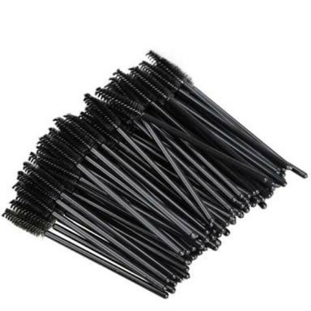 50 pc mascara wand / spoolie / brush bulu mata alis / eyelash eyebrow