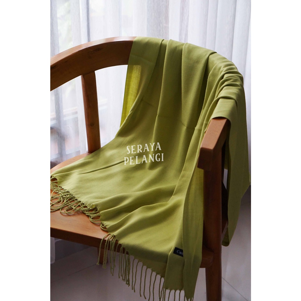 Pashmina Cashmere PREMIUM Polos | Selendang | Scarf | Syal | Shawl | Wraps | Pasmina Kashmir | Souvenir | Hadiah Ulang Tahun | Birthday Gift | Aksesoris Fashion Wanita | Import Quality | Grosir Murah