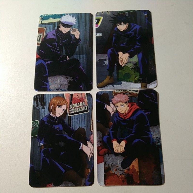 photocard/pc Jujutsu Kaisen + Free Innersleeve Yuuji Nobara Gojo Megumi