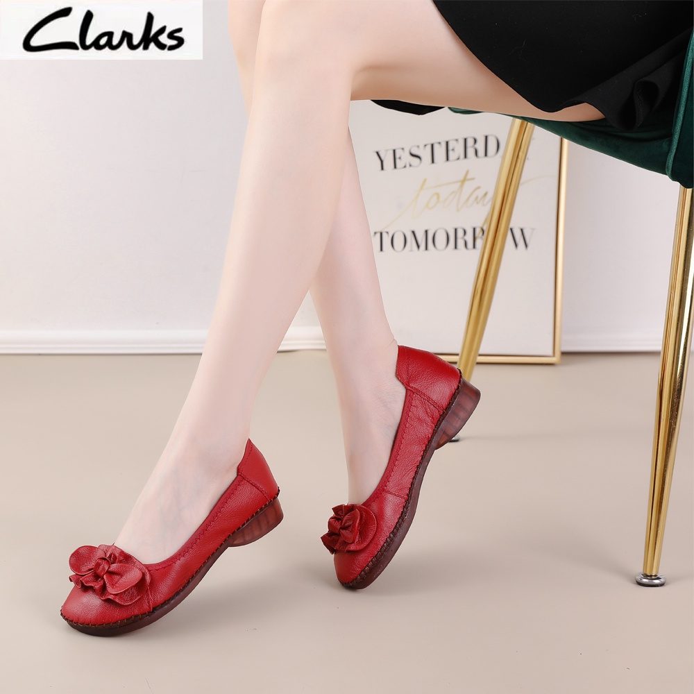 Clarks new pita Sepatu woman clarks flat wanita kulit asli Sepatu Wanita