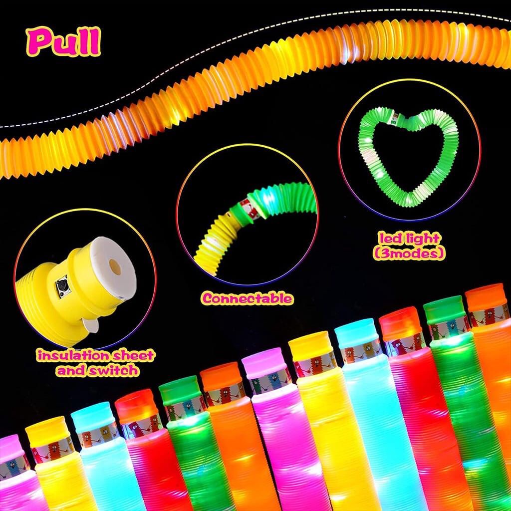 [SmallBell Shop]Mainan Lampu Selang Pipa Light Up Pop Pipes / selang lampu mainan