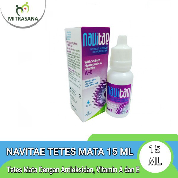Navitae Tetes Mata 15 ML - Tetes Mata Dengan Antioksidan, Vitamin A, E
