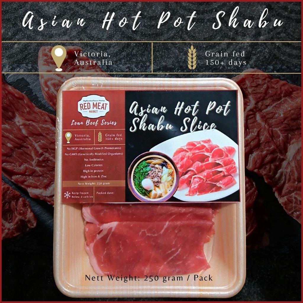 

Red Meat Market Lean Beef Series ( Asian Hot Pot Shabu slice )