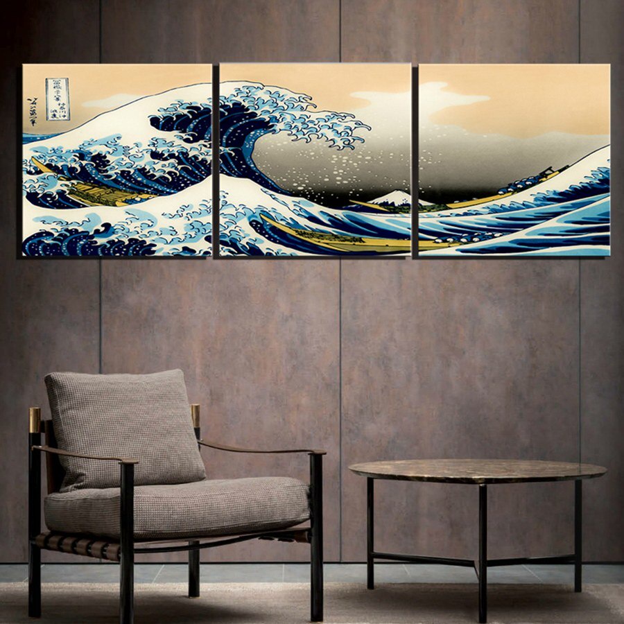 [DEKORASI] jepang japan wave off kanagawa of tide ombak japanese