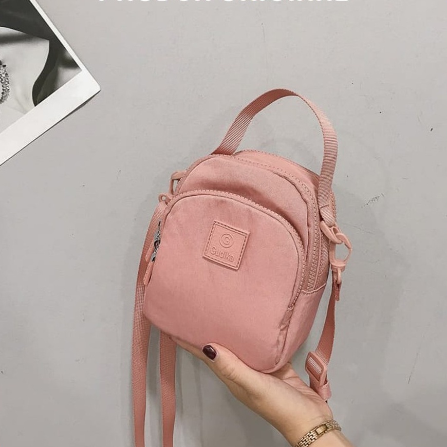 Mini Sling Bag GUDIKA 5107 - tas selempang wanita import original termurah - tas cewek - waterproof - fashion - tas korea - travel bag - tas bahu - sling bag - shoulder bag