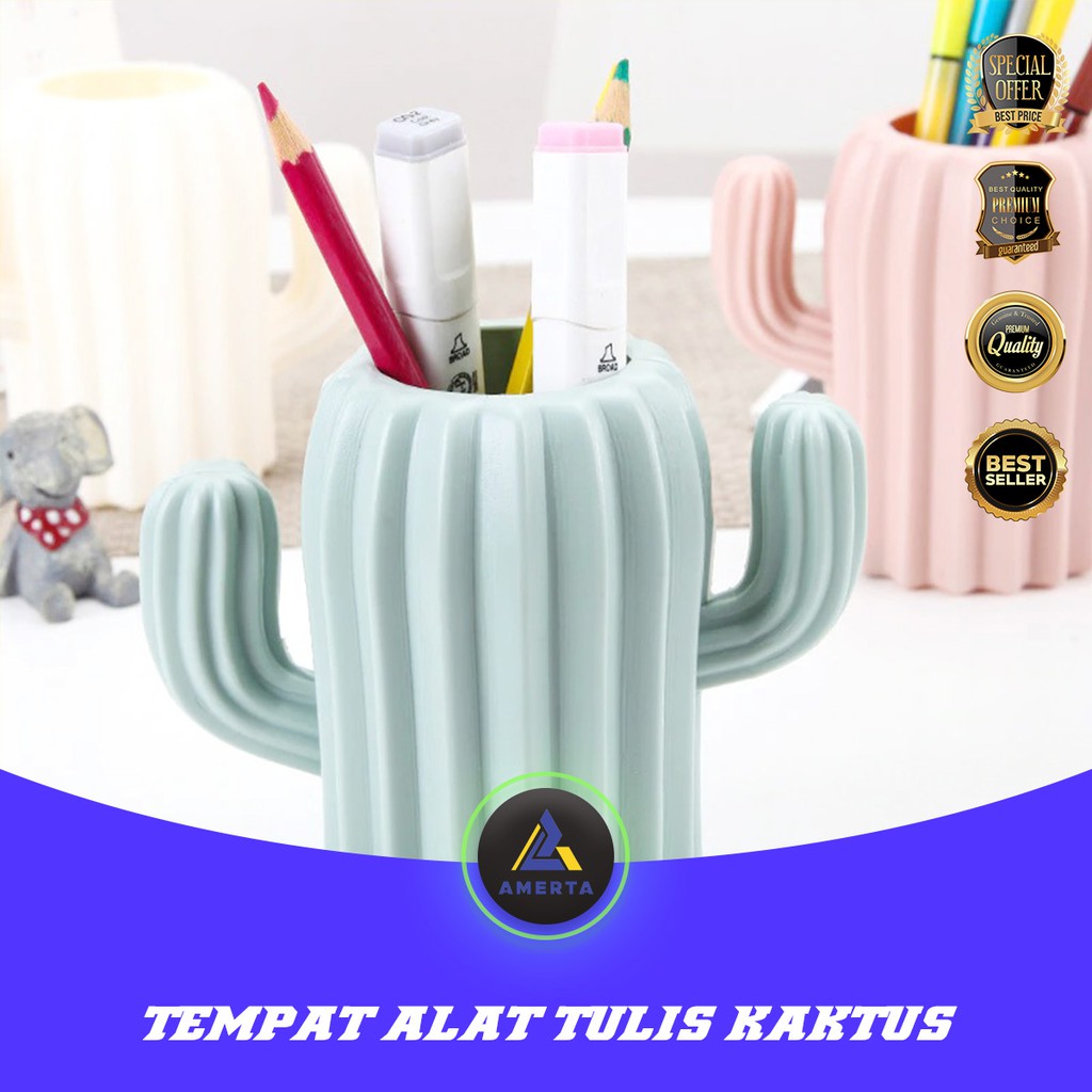 

Kotak Tempat Alat Tulis Pena Pensil Storage Box Pen Model Kaktus