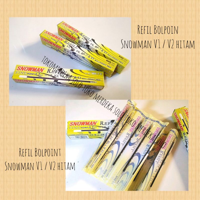 

Isi Tinta Bolpoint Snowman V1 / V2