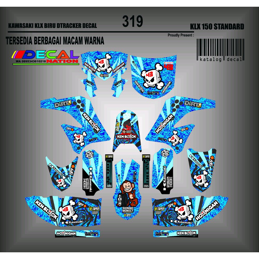 DECAL KLX D TRACKER Limited