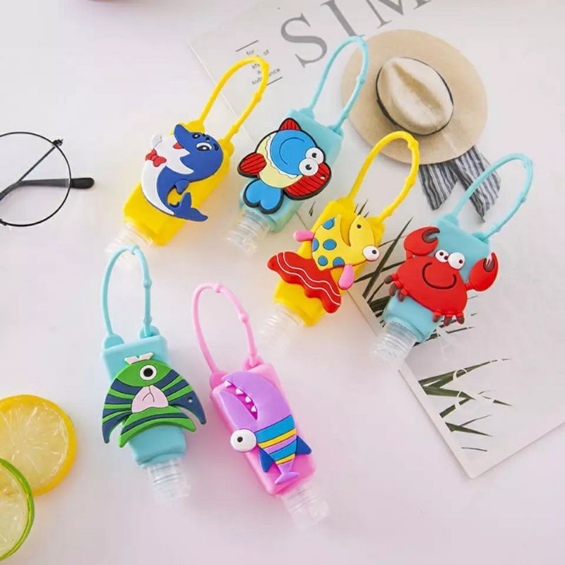 

GAEKOPEDIA || (30 ML) Botol Hand Sanitizer Cartoon / Holder With EmptyBottle / Gantungan Tas