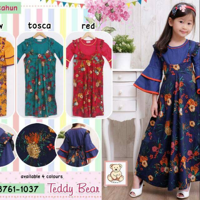 Gamis Anak Teddy Bear Size 10-12 thn