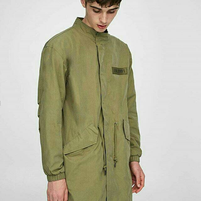 Jaket Parka Pull & Bear Sukajan & Camo (Loreng) Original