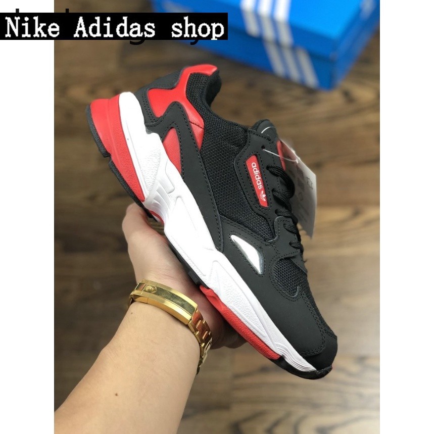adidas falcon black red