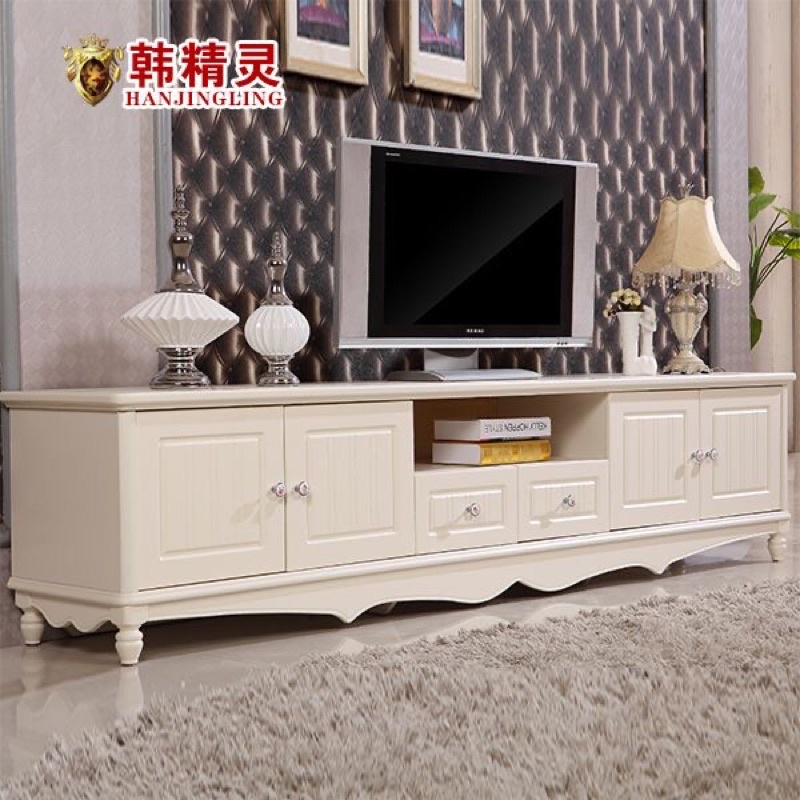 Meja Tv Modern Minimalis Duco Putih