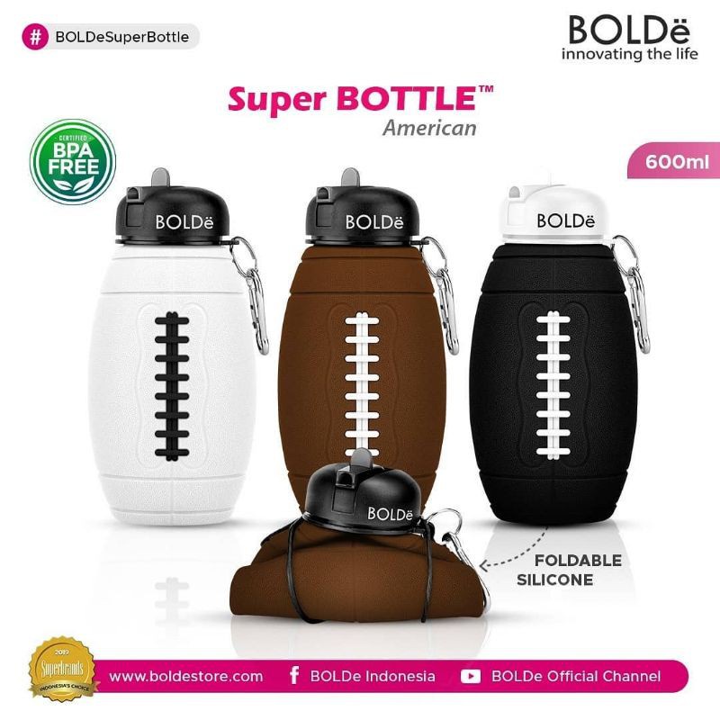 Botol Minum BOLDe Super Bottle American 600ML