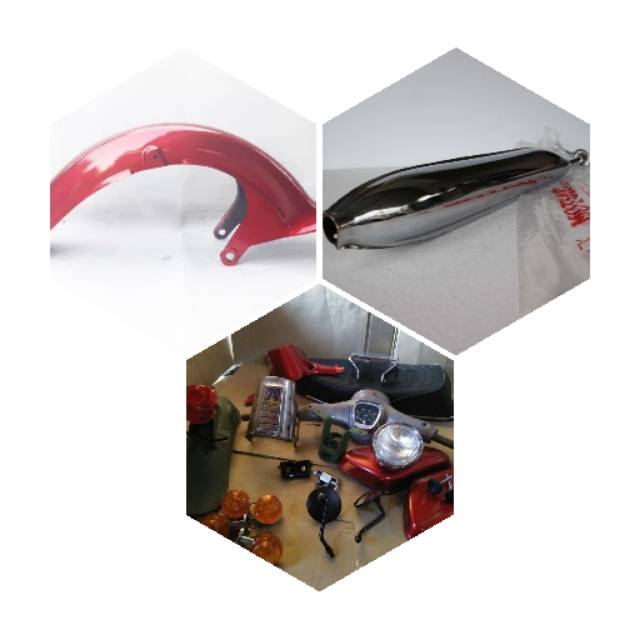 Paket body set honda c70