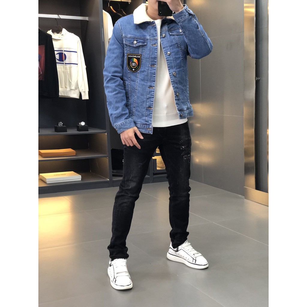 jaket jeans balenciaga original