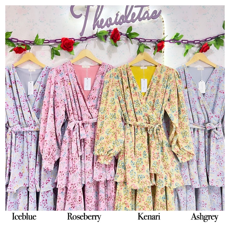 Edelweiss Dress Malaysia  Series Candy Ceruty Printing Import Original