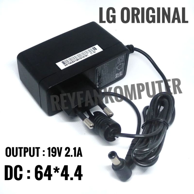 Carger Adaptor Monitor LCD TV LG 19V 2.1A Original