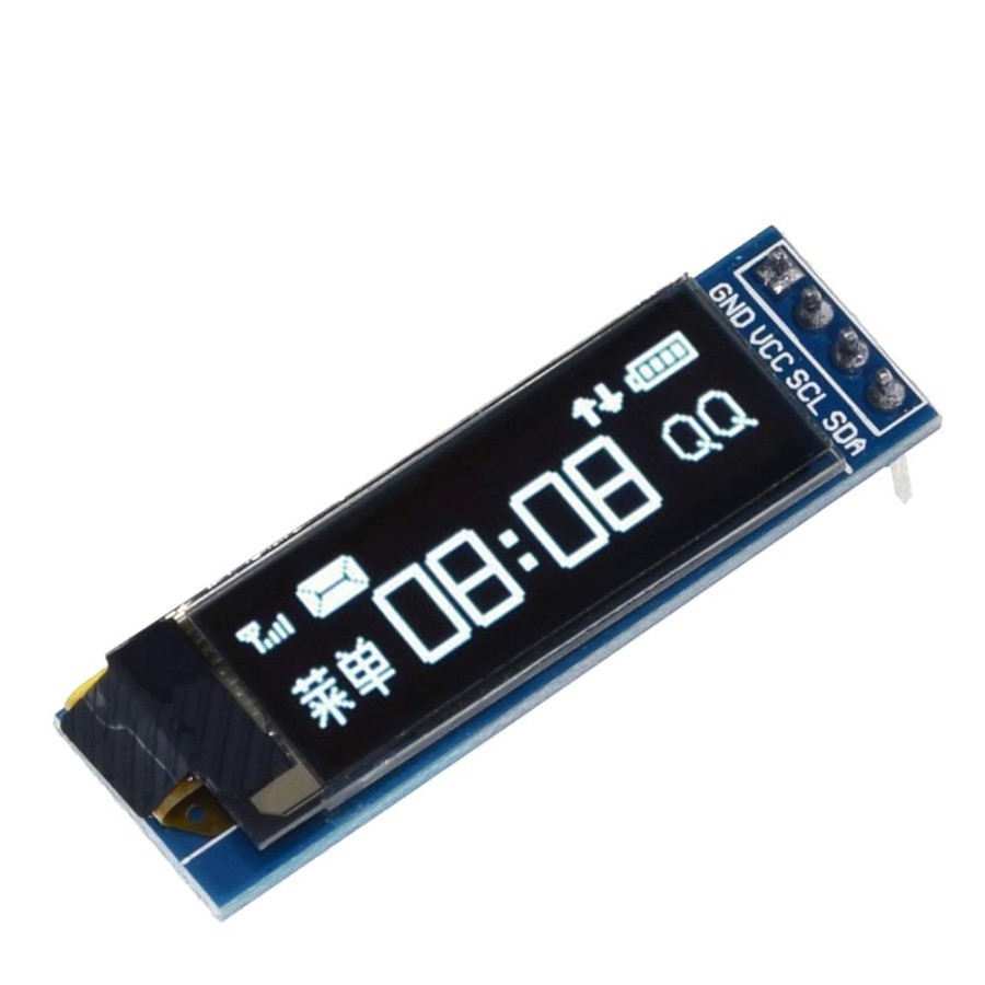 OLED 0.91 inch 4 Pin I2C IIC White Blue Arduino LCD 128X32