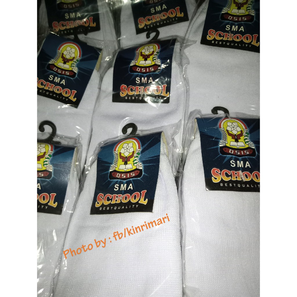 1 Lusin Kaos  Kaki  Sekolah ukuran  SMA Shopee Indonesia