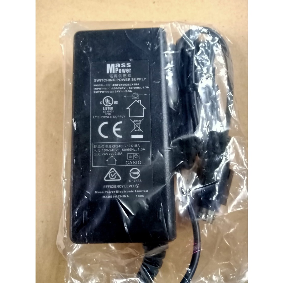 Adaptor 24v 2,5a 3 pin bagus