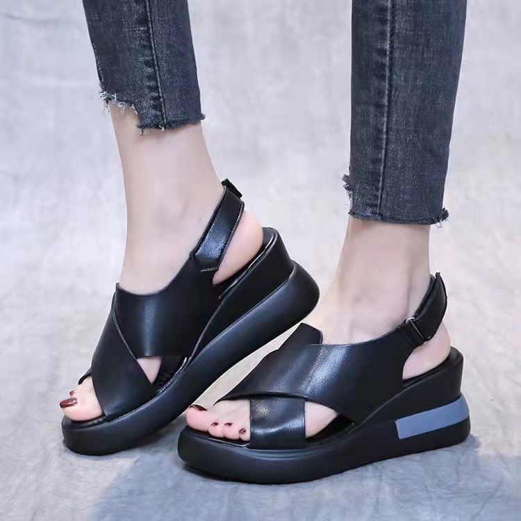 Free Box Sepatu Sandal Wanita NS15077  Sandal Wedges Wanita Sandal Import