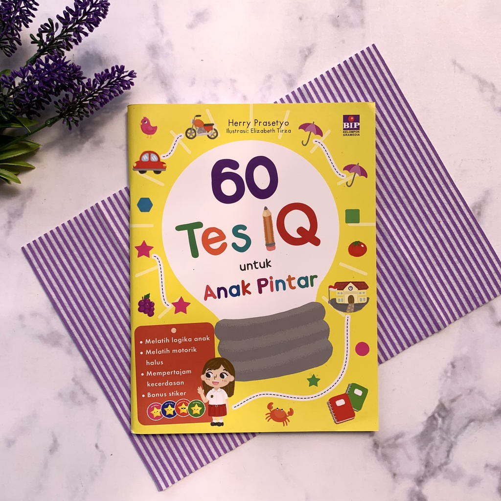 Buku Aktivitas Anak TK PAUD : 60 Tes IQ Untuk Anak Pintar