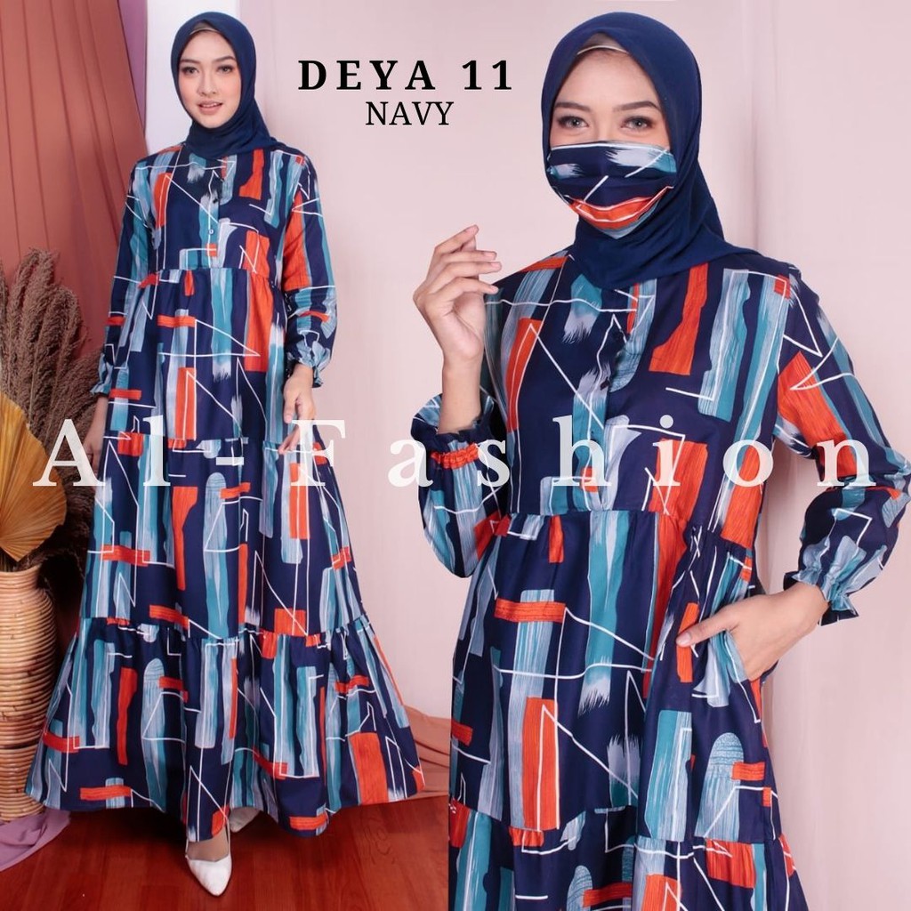 ABA AGEN BAJU HOMEY DRESS GAMIS DEYA BAHAN KATUN-6