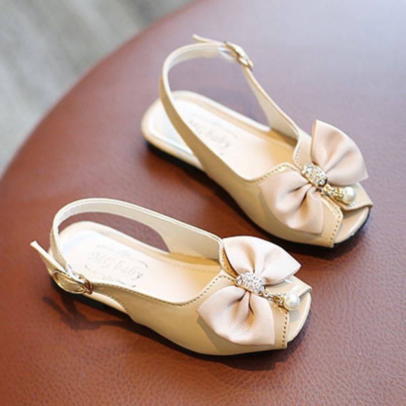 SEPATU ANAK PEREMPUAN MURAH FLAT SHOES ANAK MURAH PITA CREAM