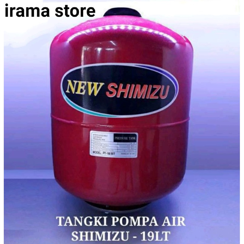 Tabung / Tangki Pompa Air shimizu Jet pump 19 liter PT 190 Original Tabung jet pump  268,260,375,503 bit