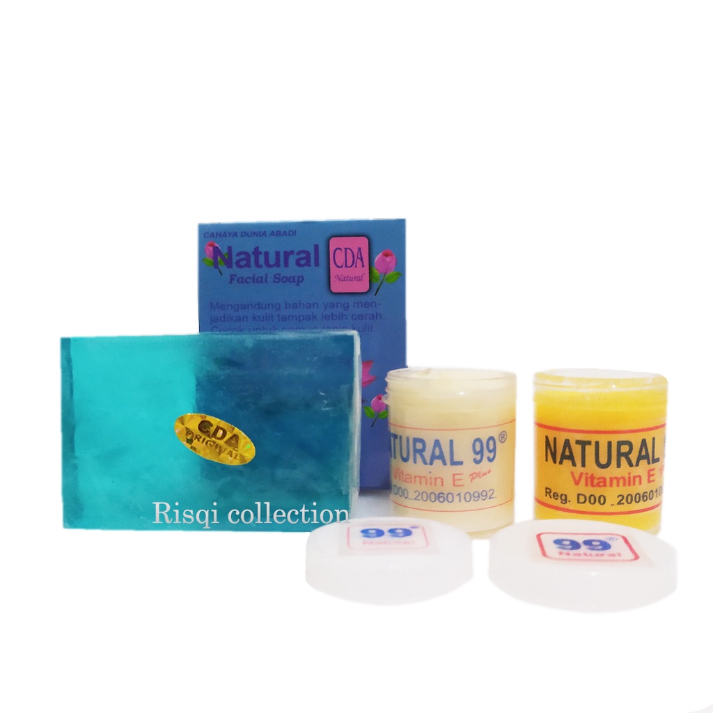 Paket Cream Siang Malam Natural 99 Plus Sabun Original Asli/krim wajah glowing/ Krim 99 / Krim Siang