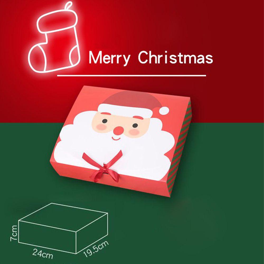 R-flower 10PCs Merry Christmas Box Perlengkapan Pesta Happy New Year Paper Candy Box