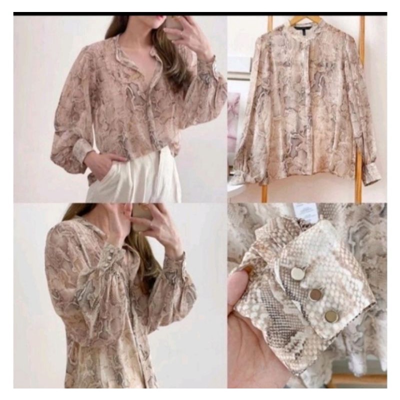 blouse whbm snake print