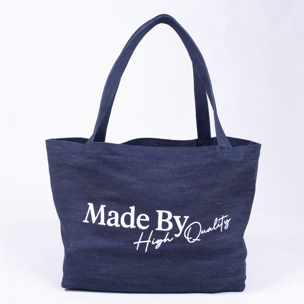 EARTHY GENOVA - Made By High Quality Denim Tote Bag