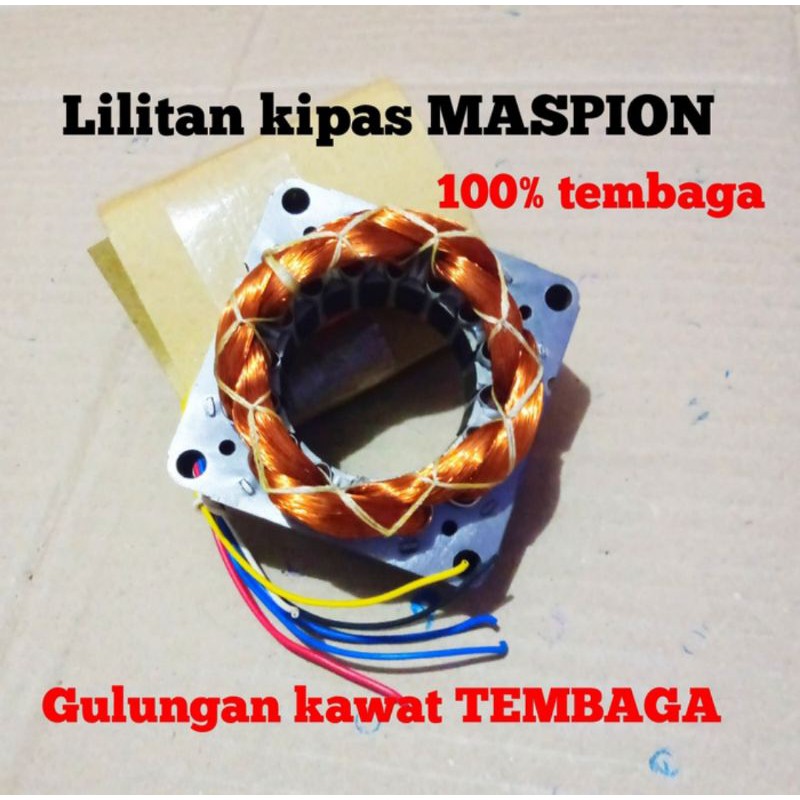 lilitan spull gulungan dinamo kipas angin maspion dan cosmos