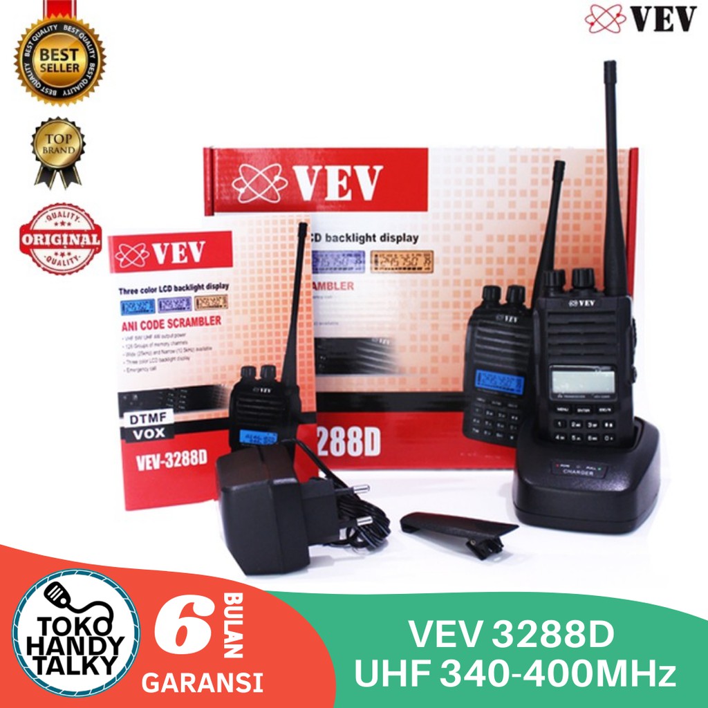 VEV HANDY TALKY 3288D UHF 340-400 MHz HANDY TALKY NEW ORIGINAL