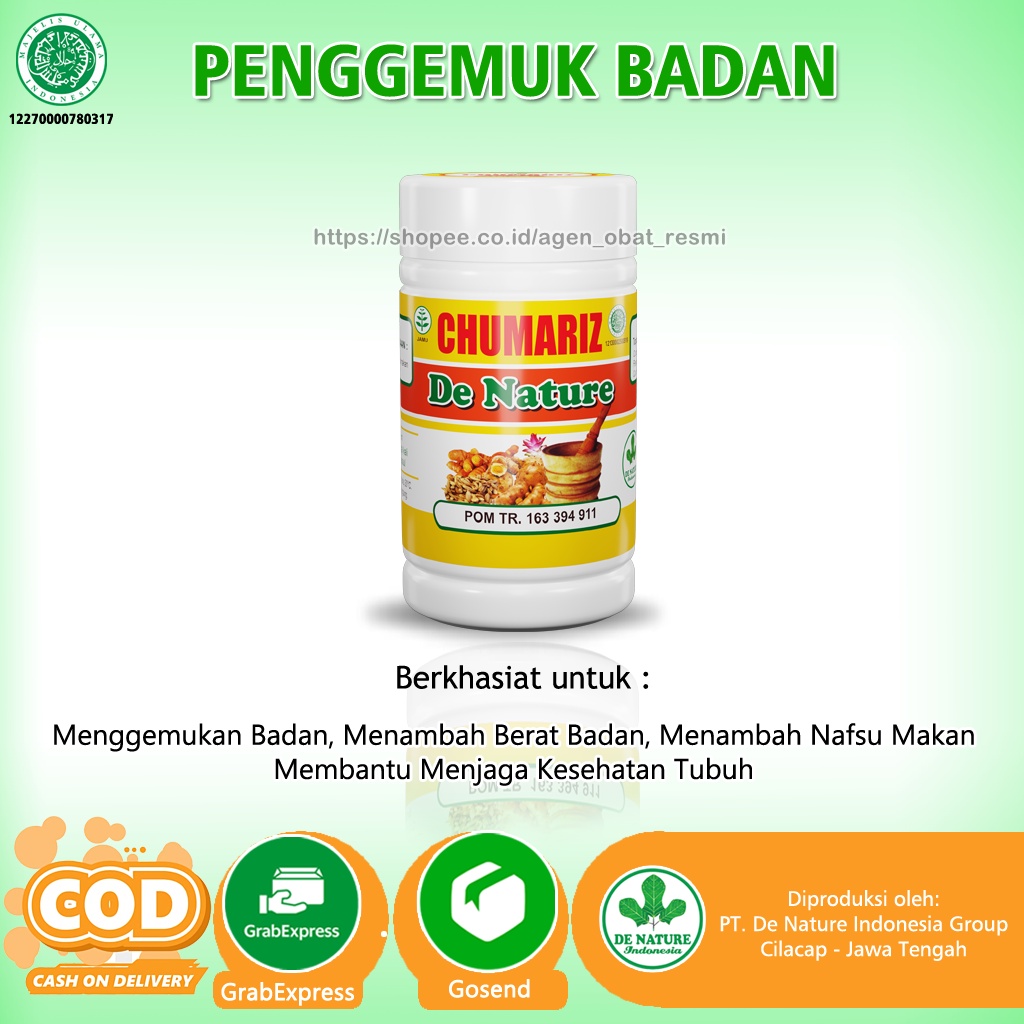 Obat Gemuk Gendut Penggemuk Badan, penambah berat Nafsu Makan Pria Wanita Permanen BPOM Paling Ampuh