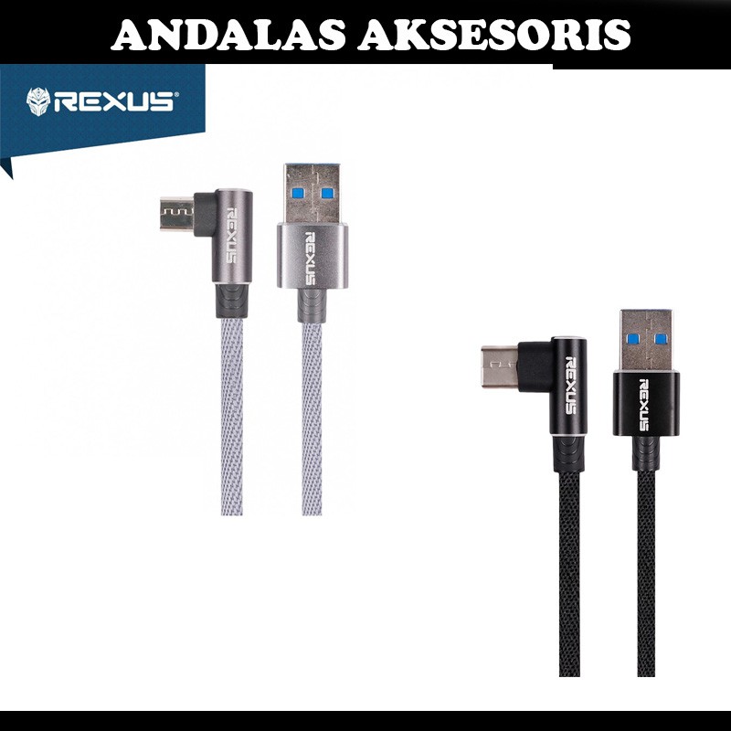 kabel data micro usb type c rexus cb-135