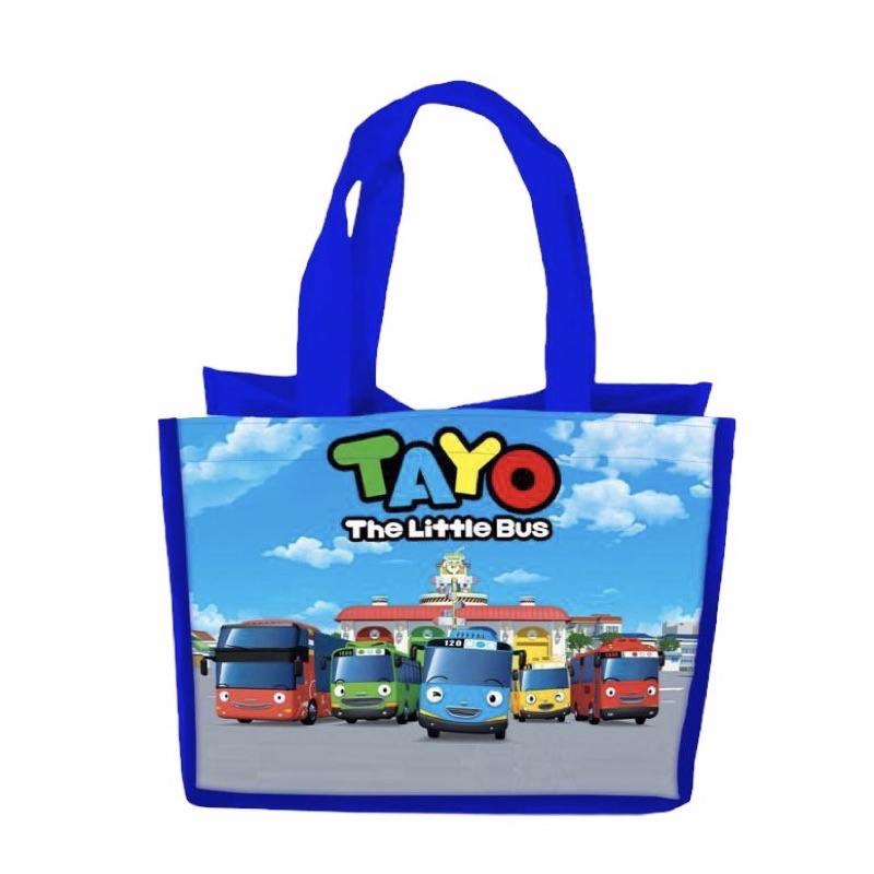 Tas Souvenir Tas Ultah Tas Goodiebag Tas Ulang Tahun Anak Tayo Custom Hadian lucu-2