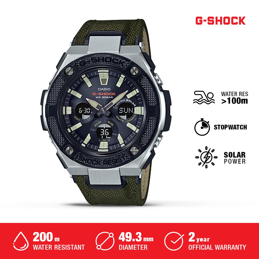 Jual Casio GShock Solar Power Original Jam Tangan Pria GSTS330AC3ADR
