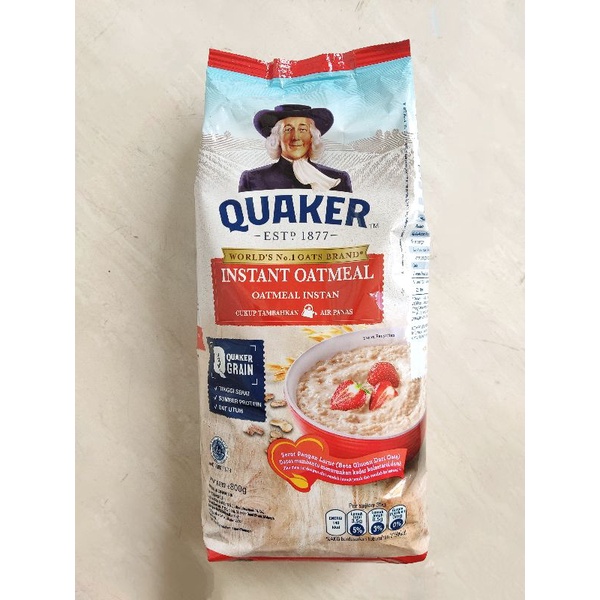 Quaker oat instant oatmeal merah 800gr 800 gram