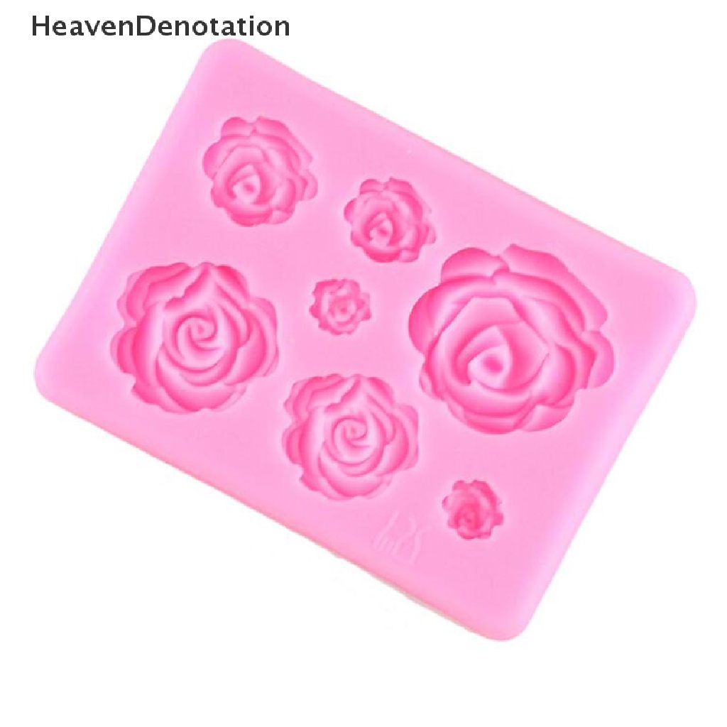 [HeavenDenotation] Rose Flower Silicone Mold Cake Decorating Tool Candy Clay Chocolate Fondant