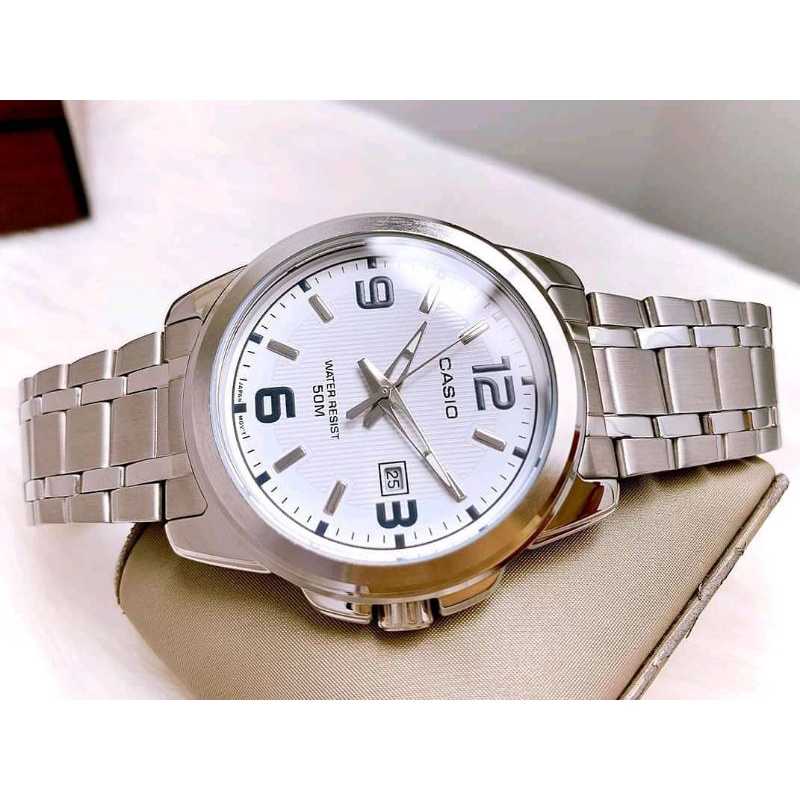 Jam tangan Casio MTP-1314 silver original